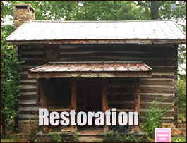 Historic Log Cabin Restoration  Sharpsburg, North Carolina