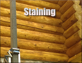  Sharpsburg, North Carolina Log Home Staining